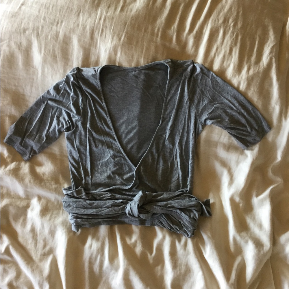 Agnes and Dora criss cross crop jacket